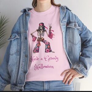 Halloween Groovy Skeleton Girl Shirt